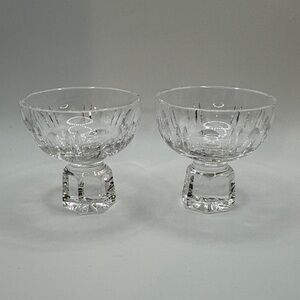Elegant 1960s West German Crystal Cordial Glasses